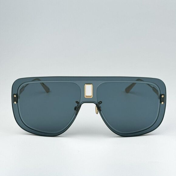 NEW Dior ULTRADIOR MU B0B0 Gold Blue Unisex Mask Sunglasses - Picture 9 of 16